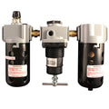 3/8" NPT Deluxe Polycarbonate FRL Trio