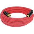 3/8" Ultra Lightweight Rubber Hose, 25' Air Hose w/ 1/4" NPT Male Inlet Thread Ends
