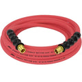 3/8" Ultra Lightweight Rubber Hose, 25' Air Hose w/ 3/8" NPT Male Inlet Thread Ends