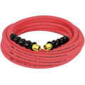3/8" Ultra Lightweight Rubber Hose, 35' Air Hose w/ 3/8" NPT Male Inlet Thread Ends