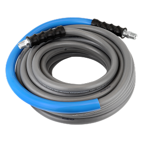3/8" x 50' Single Wire Pressure Washer Hose Assembly - 3/8" MNPT Connections