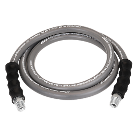 3/8" x 6' Aramid Braided Pressure Washer Hose Assembly - 3/8" MNPT Connections
