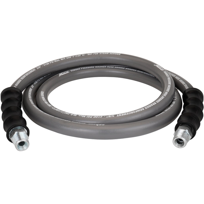 3/8" x 6' Aramid Braided Pressure Washer Hose Assembly - 3/8" MNPT Connections