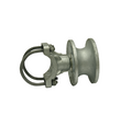 4" [4" Actual OD] x 2-1/2" [2 3/8" OD] Steel Round Gate Frame Cantilever Roller
