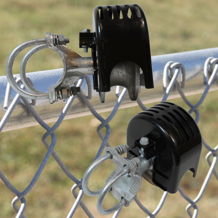 4" [4" Actual OD] x 2-1/2" [2 3/8" OD] Steel Round Gate Frame Cantilever Roller