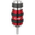 5 In ONE® Universal Safety Exhaust Hose Barb Industrial Coupler, 1/4" ID x 1/4" Flow Body