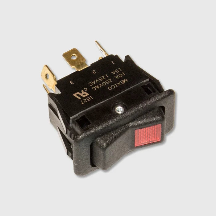 715607 | Con-Tech Manufacturing | CTM - ROCKER SWITCH, SELF CENTER LIGHTED RED
