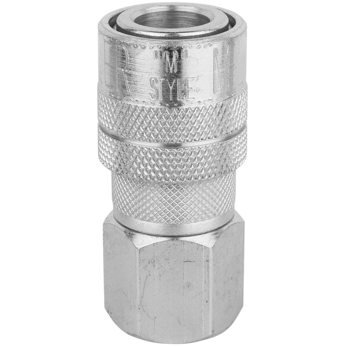 718ST - Milton® 3/8" Steel (M-STYLE®) Quick-Connect Steel Coupler, Female (Sold Individually)