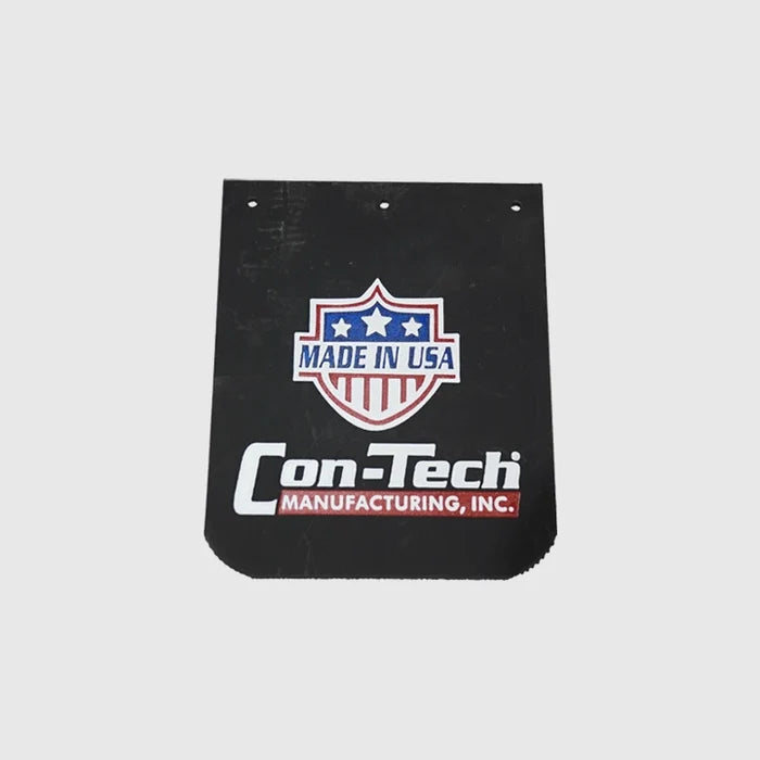 730062 | Con-Tech Manufacturing | Mud Flap - Black 12 X 15 Ctm Logo W/..Badge., ea