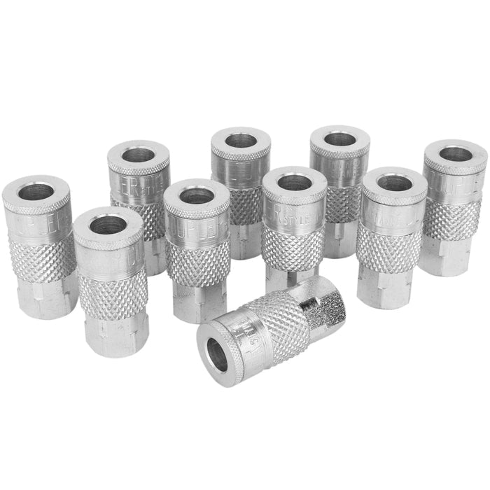 785ST - Milton® 1/4" Steel (T-Style) Quick-Connect Female Steel Coupler (Box of 10)