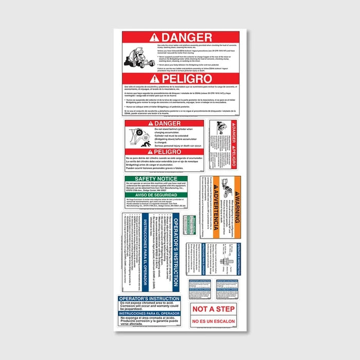 799300 | Con-Tech Manufacturing | PACKET - BK DECAL KIT