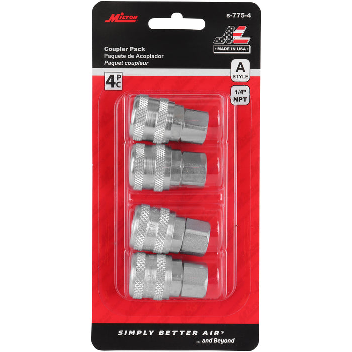 A-Style Coupler, Quick Connect Fittings, 1/4" FNPT