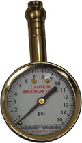 Accu-Gage 15XGA (3-15 PSI) Swivel Angle Chuck Dial Tire Pressure Gauge