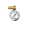 ACCU-GAGE® by Milton® Presta Valve Bike Tire Pressure Gauge with Bleeder Valve, for 0-30 PSI - ANSI Certified