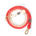 Adjustable Rope Leash, Coral ombre [FINAL SALE]