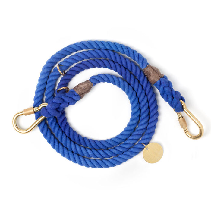 Adjustable Rope Leash, Periwinkle solid ombre [FINAL SALE]