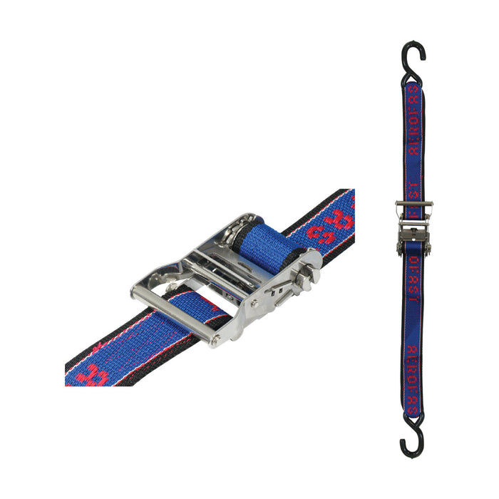 Aerofast Ratchet Tie Downs-Stainless Steel Heavy Duty Over Boat 1400kg - Bosuns Boat