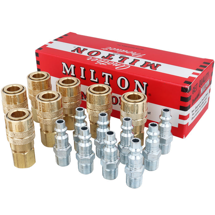 Air Compressor Coupler and Plug Kit, M-STYLE®, 1/4" NPT, Quick Connect
