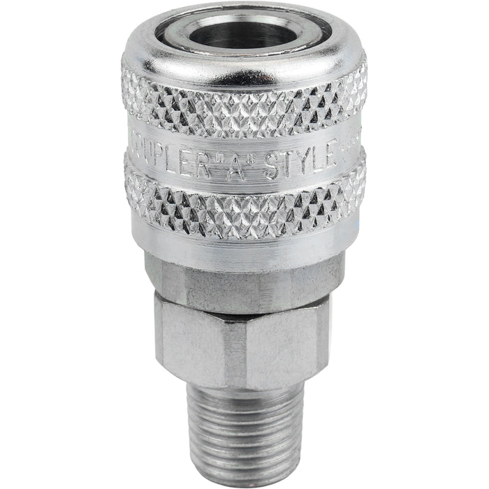 Air Coupler Fitting, A-Style (ARO 210) Air Quick Connect Couplers, 1/4" MNPT Air tool fitting