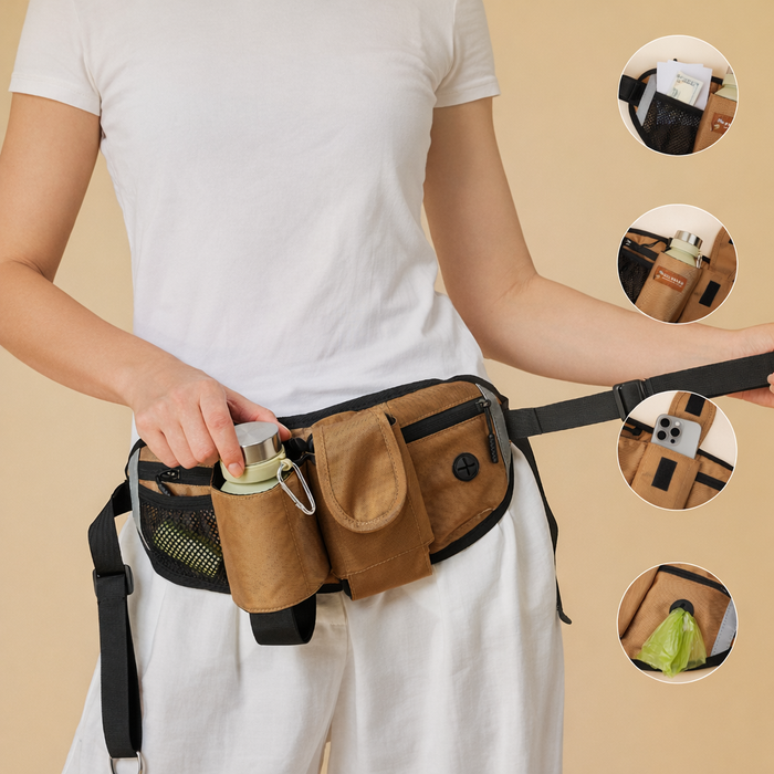 All-in-One Walking Bag | Dog Walking Bag – Hands-Free Convenience