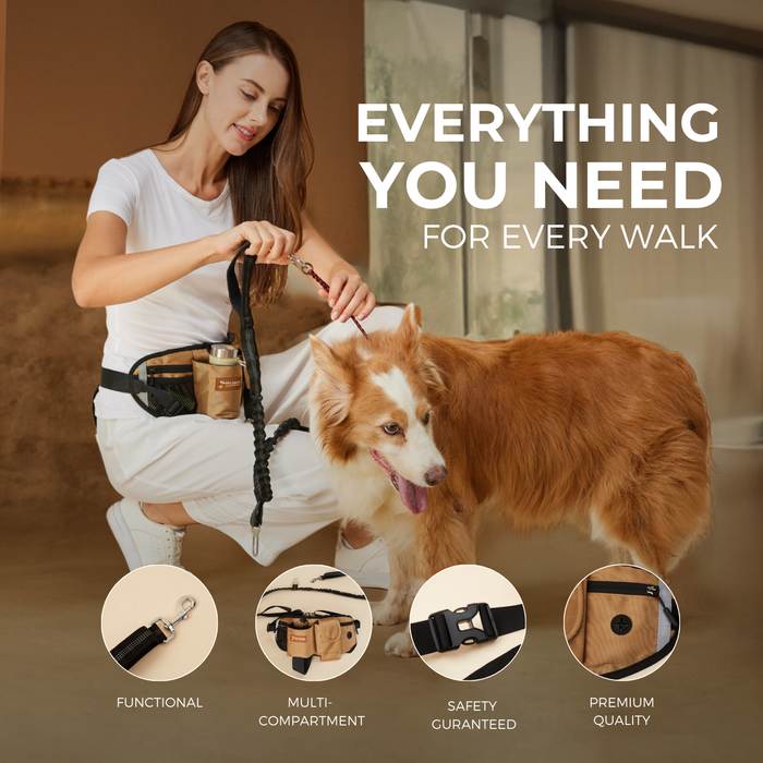 All-in-One Walking Bag | Dog Walking Bag – Hands-Free Convenience