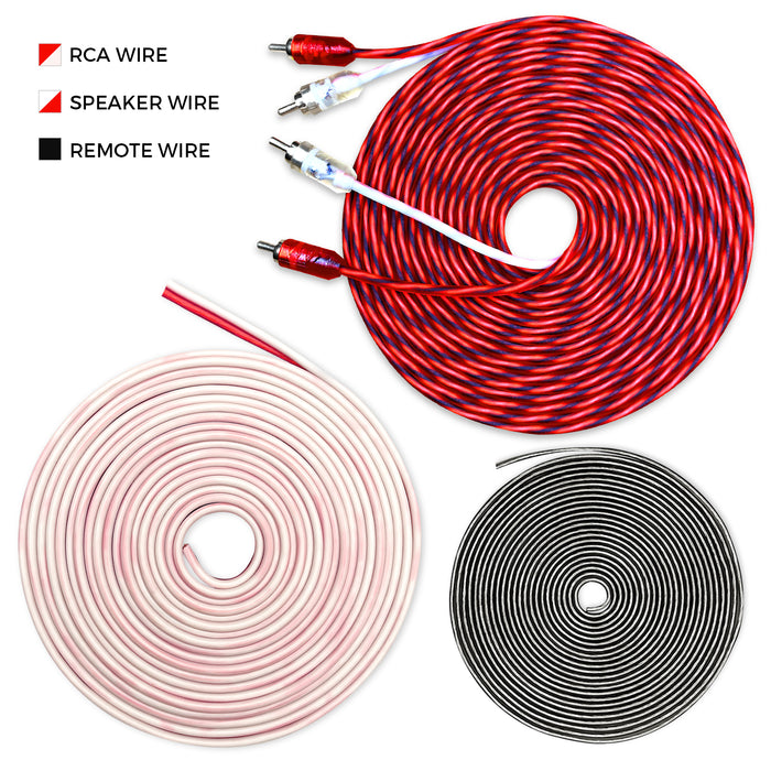 AMPKIT-0GA-PRO // 0 Gauge 2500 Watt Amp Wiring Kit