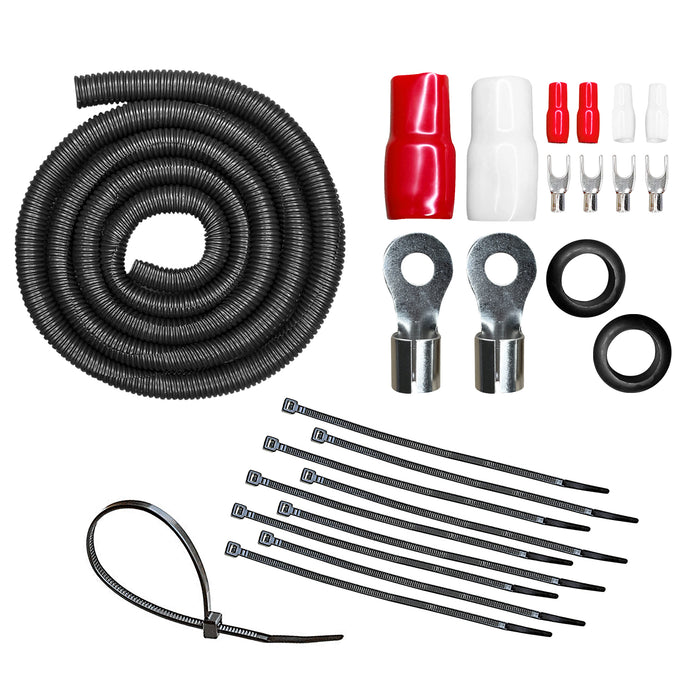 AMPKIT-0GA-PRO // 0 Gauge 2500 Watt Amp Wiring Kit