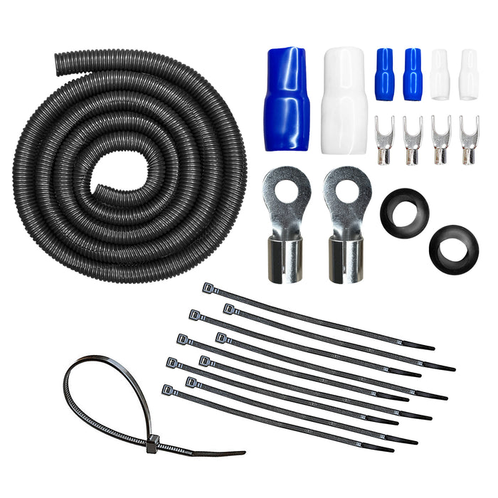 AMPKIT-4GA-ELITE // 4 Gauge 2000 Watt Amp Wiring Kit (OFC)