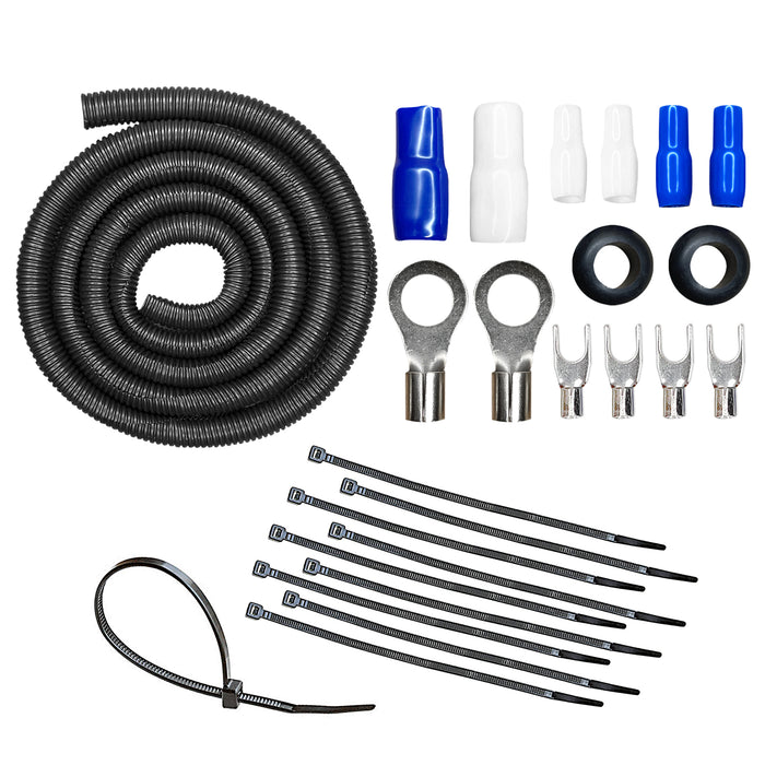 AMPKIT-8GA-ELITE // 8 Gauge 1000 Watt Amp Wiring Kit (OFC)