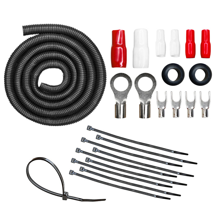 AMPKIT-8GA-PRO // 8 Gauge 800 Watt Amp Wiring Kit