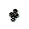 Aqua Flies Tube Beads in black nickel – available in 4mm and 5.5mm sizes, perfect for adding sleek weight to tube flies and intruder-style patterns.