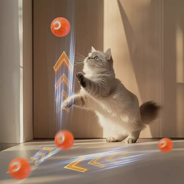 Automatic Interactive LED Dog Ball – Motion Activated Toy for Dogs & Cats