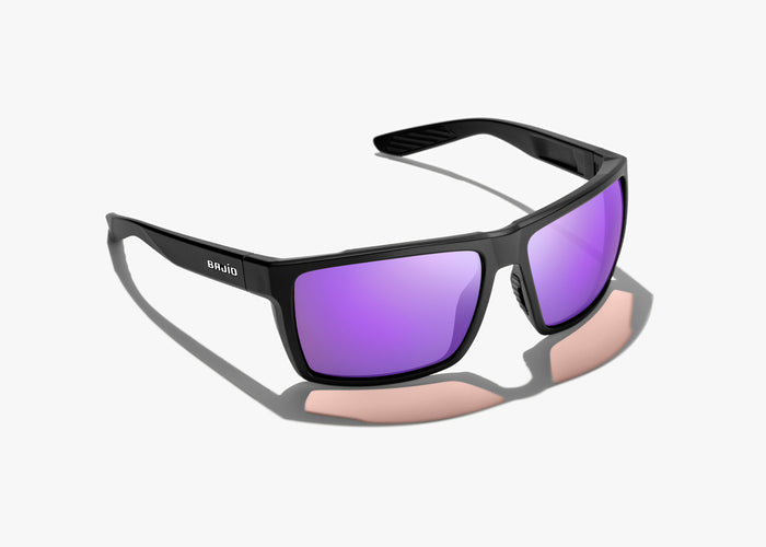 Matte Black / Violet Mirror
