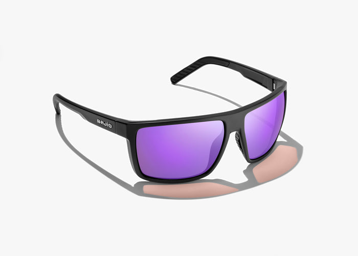 Matte Black / Violet Mirror