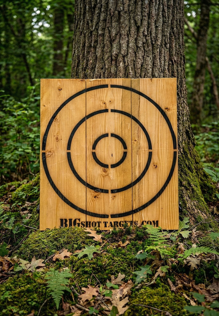 BIGshot Wooden Knife & Star Throwing Target – Cabinet Grade Plywood