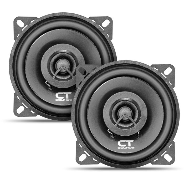 BIO-4-COX // 80 Watts RMS 4" Coaxial Car Speakers, Pair