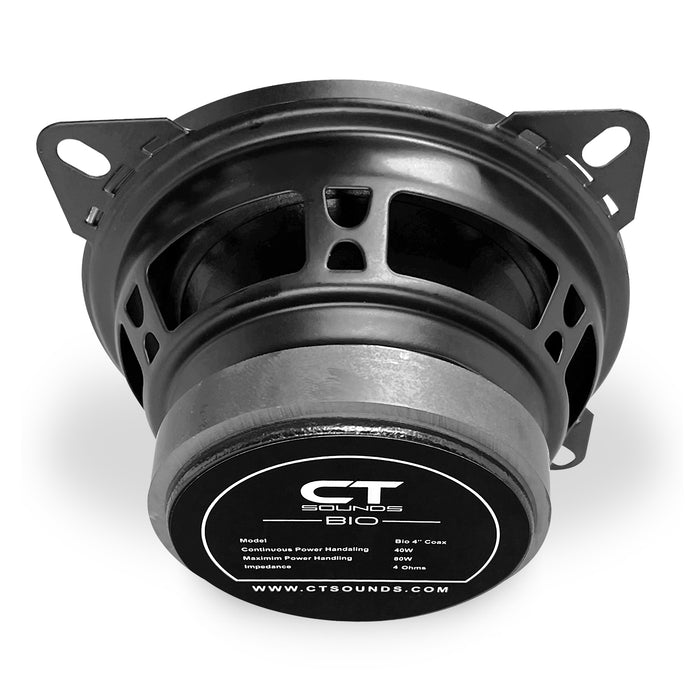 BIO-4-COX // 80 Watts RMS 4" Coaxial Car Speakers, Pair