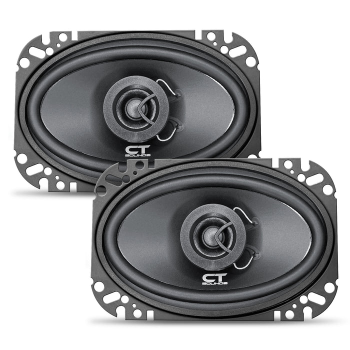 BIO-4X6-COX // 80 Watts RMS 4x6" Coaxial Car Speakers, Pair