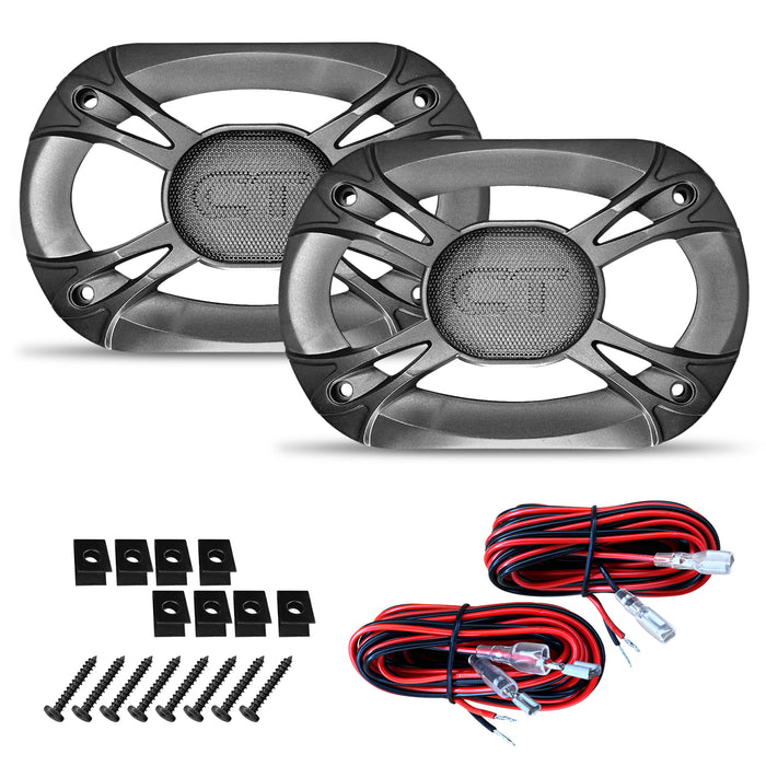 BIO-4X6-COX // 80 Watts RMS 4x6" Coaxial Car Speakers, Pair