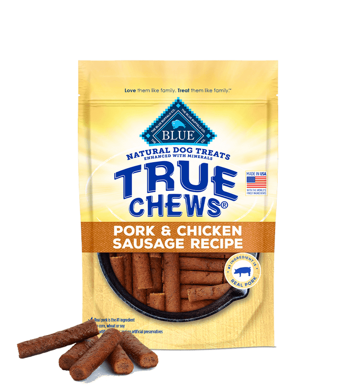 Blue Buffalo BLUE True Chews Pork and Chicken Sausage Recipe Dog Treats