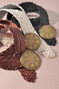 Braided Strap Boho Belt In Multi - Infinity Raine