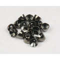 Brass Cone Heads in black nickel – sleek, low-glare finish ideal for stealthy streamer patterns in clear or low-light conditions.