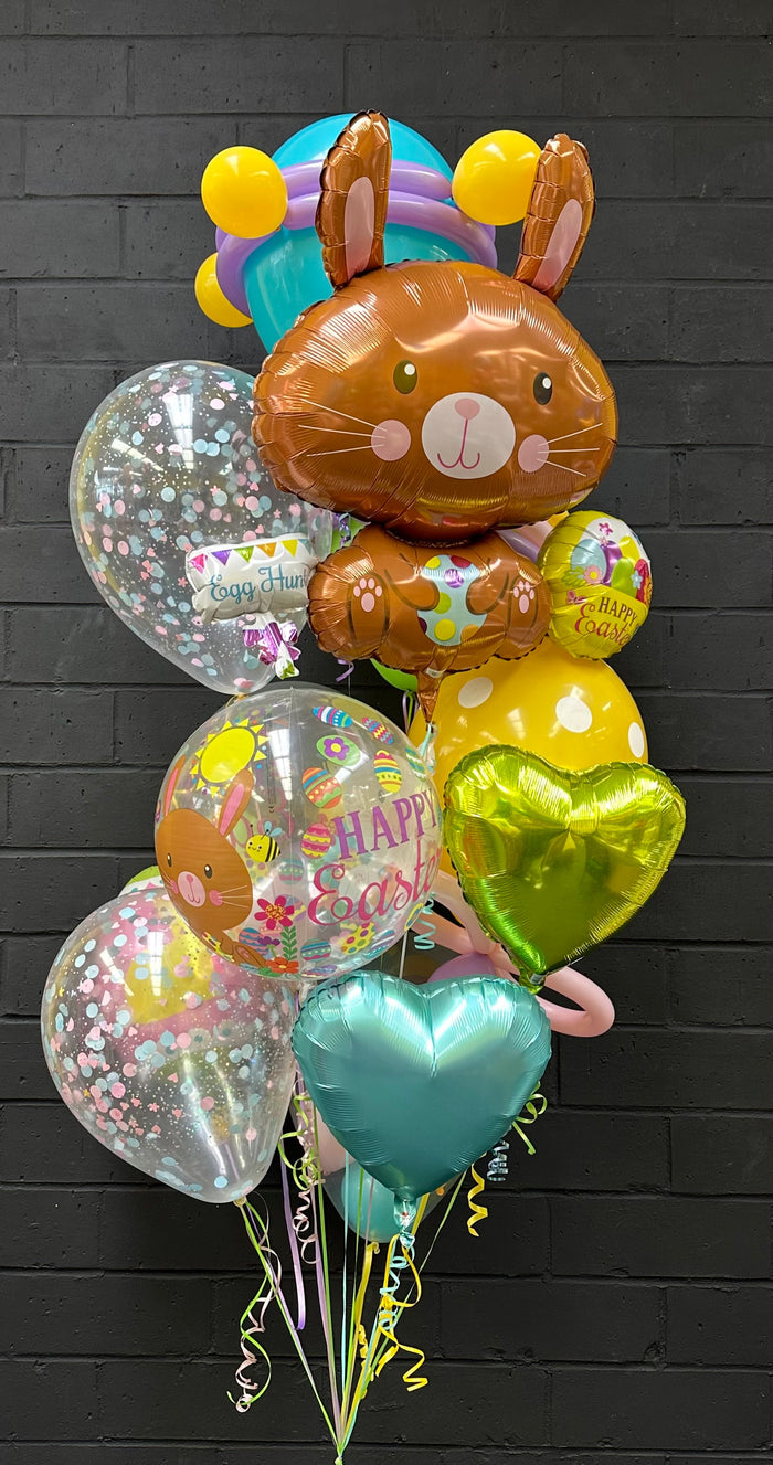 Bunny and Pastel Hearts Bouquet