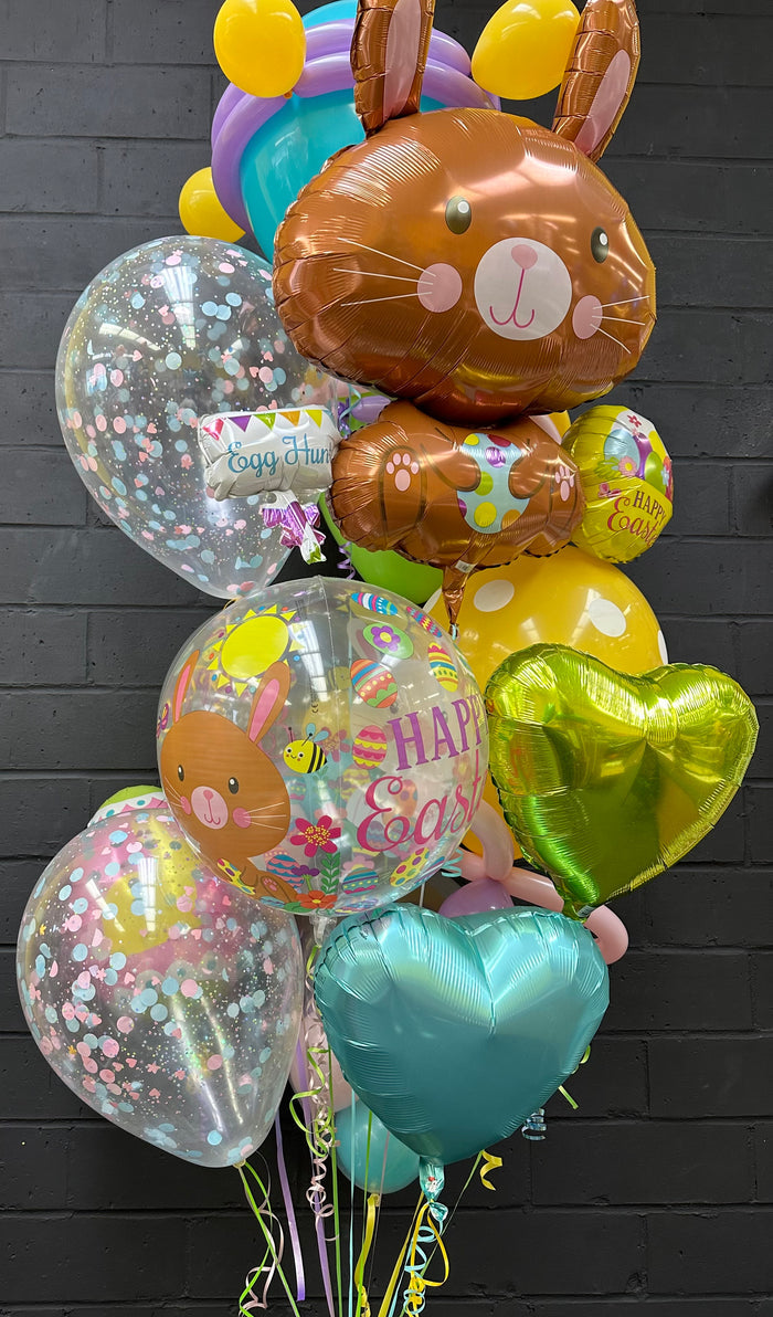 Bunny and Pastel Hearts Bouquet