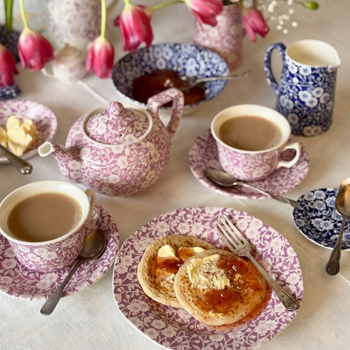 Burleigh Blossom Calico Small Teapot
