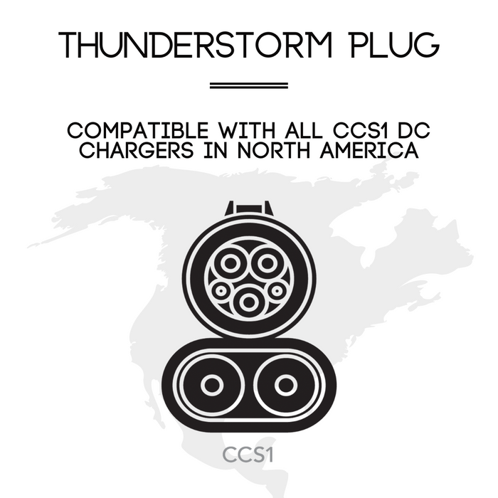 CCS1 Charger To NACS Vehicle | DC | Compatible with Tesla Vehicles & NACS vehicles | UL2252/CSA-C22.2 Certified | The Thunderstorm Adapter