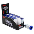 COLORFIT® 1/4" NPT Male T-Style Pneumatic Couplers, Blue (Box of 10)