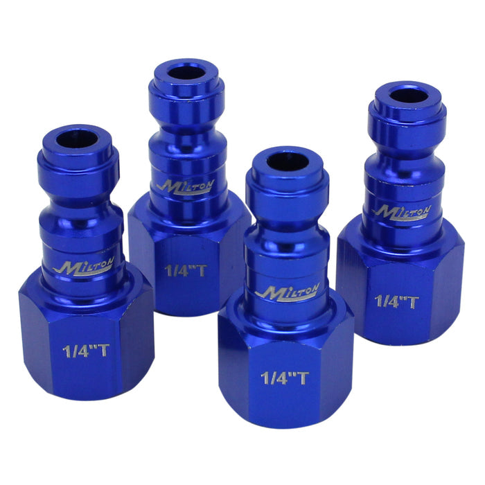 COLORFIT® Coupler & Plug Kit - (T-Style, Blue) - 1/4" NPT (14-Piece)