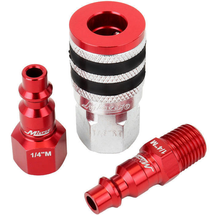 Colorfit Coupler & Plug Kit with Rubber Bumpers, 1/4" NPT M-Style