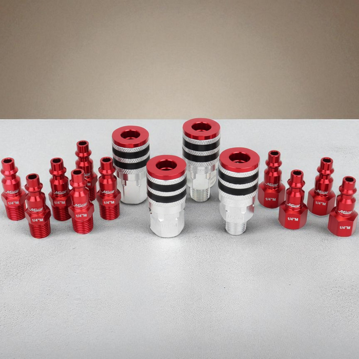 Colorfit Coupler & Plug Kit with Rubber Bumpers, 1/4" NPT M-Style